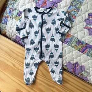 Magnolia Baby Sleeper with rocket ships